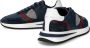 Philippe Model Heren Tropez 2.1 Sneaker Blauw Rood Blue Heren - Thumbnail 6