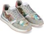 Philippe Model Roze Grijs Leren en Nylon Sneakers Gray Dames - Thumbnail 3