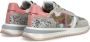 Philippe Model Roze Grijs Leren en Nylon Sneakers Gray Dames - Thumbnail 4