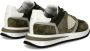 Philippe Model Militairgroene en witte suède Tropez 2.1 Sneakers Green Heren - Thumbnail 5