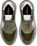 Philippe Model Militairgroene en witte suède Tropez 2.1 Sneakers Green Heren - Thumbnail 6
