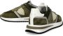 Philippe Model Militairgroene en witte suède Tropez 2.1 Sneakers Green Heren - Thumbnail 7