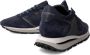 Philippe Model Blauwe Sneakers met Suède en Mesh Blue Heren - Thumbnail 7