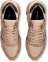 Philippe Model Beige Hardloopschoenen met Metallic Accenten Beige Dames - Thumbnail 5