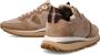 Philippe Model Beige Hardloopschoenen met Metallic Accenten Beige Dames - Thumbnail 7