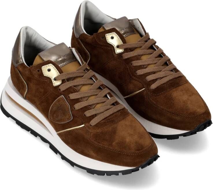 Philippe Model Sneakers Tropez Haute Running Brown Dames