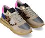 Philippe Model Beige Sneakers met Vintage-geïnspireerd Ontwerp Multicolor Dames - Thumbnail 4