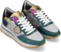 Philippe Model Glamoureuze Tropez Haute Sneakers voor Vrouwen Groen Dames - Thumbnail 2