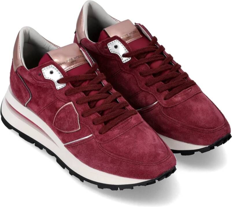 Philippe Model Sneakers Tropez Haute Running Red Dames