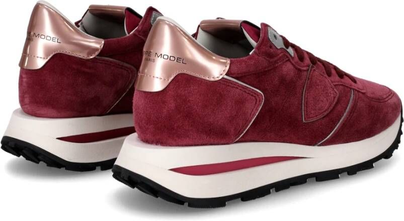 Philippe Model Sneakers Tropez Haute Running Red Dames