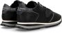 Philippe Model Tropez X Leren Sneakers in Zwart en Grijs Zwart Heren - Thumbnail 5