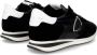 Philippe Model Zwarte suède herensneakers met tweekleurige zool Black Heren - Thumbnail 4