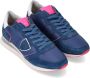 Philippe Model Tijdloze Trpx Dames Hardloopschoen Blauw Dames - Thumbnail 4