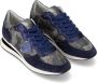 Philippe Model Blauwe Camouflage Lage Top Sneakers Blue Dames - Thumbnail 3
