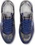 Philippe Model Blauwe Camouflage Lage Top Sneakers Blue Dames - Thumbnail 5