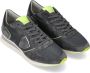 Philippe Model Effen Patroon Leren Sneakers voor Heren Grijs Heren - Thumbnail 3