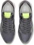 Philippe Model Effen Patroon Leren Sneakers voor Heren Grijs Heren - Thumbnail 5