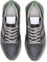 Philippe Model Effen Patroon Leren Sneakers voor Heren Grijs Heren - Thumbnail 4