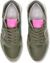 Philippe Model Bekijk hier de Tzld- Tropez X WN29 MONDIAL NEON-MILITAIRE van by SHUZ sneakers lage-sneakers dames WN29 MONDIAL NEON-MILITAIRE Suede Comb - Thumbnail 7