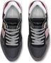 Philippe Model Dames Sneakers Tzld Wl01 Noir Burdeos Gray Grijs Dames - Thumbnail 13