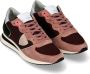 Philippe Model Burgundy Pink Nylon Leren Sneakers voor Dames Multicolor Dames - Thumbnail 2