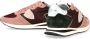 Philippe Model Burgundy Pink Nylon Leren Sneakers voor Dames Multicolor Dames - Thumbnail 6