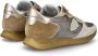 Philippe Model Stijlvolle lage top sneakers in grijs bruin en wit - Thumbnail 4