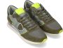 Philippe Model Groene Noos Sneakers met Contrasterend Hiel Detail Green Heren - Thumbnail 13