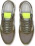 Philippe Model Groene Noos Sneakers met Contrasterend Hiel Detail Green Heren - Thumbnail 14