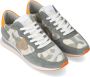 Philippe Model Groene Noos Sneakers met Contrasterend Hiel Detail Green Heren - Thumbnail 8