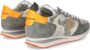 Philippe Model Groene Noos Sneakers met Contrasterend Hiel Detail Green Heren - Thumbnail 9