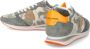 Philippe Model Groene Noos Sneakers met Contrasterend Hiel Detail Green Heren - Thumbnail 11