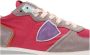Philippe Model Sneakers van gelamineerd suède en stof met veters - Thumbnail 2