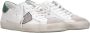 Philippe Model Witte lage sneakers met gebruikte behandeling en gekleurde randen White Heren - Thumbnail 2