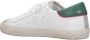 Philippe Model Witte lage sneakers met gebruikte behandeling en gekleurde randen White Heren - Thumbnail 4