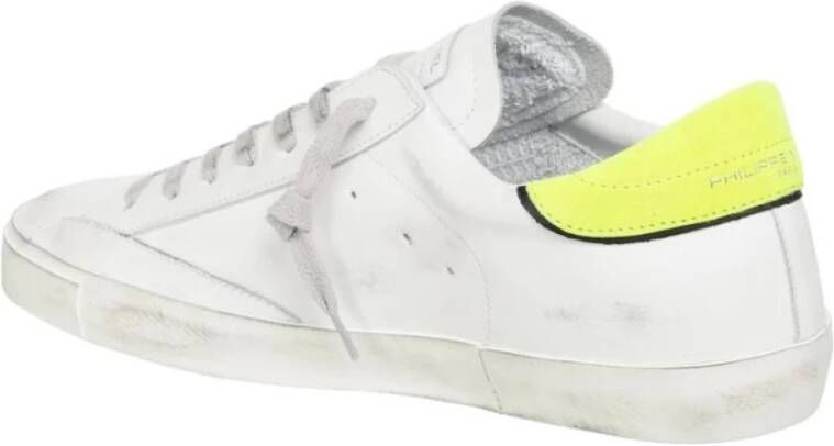 Philippe Model Sneakers van Vintage Leer White Heren