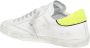 Philippe Model Leren Vetersneakers met Handtekeningembleem White Heren - Thumbnail 9