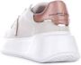 Philippe Model Nude leren sneaker met metallic details Beige Dames - Thumbnail 18