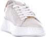 Philippe Model Nude leren sneaker met metallic details Beige Dames - Thumbnail 21