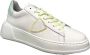 Philippe Model Glitter White Yellow Casual Sneakers White Dames - Thumbnail 2