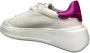 Philippe Model Logo Leren Sneakers Witte Leren Temple Sneakers met Metallic Details White Dames - Thumbnail 8