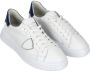 Philippe Model Katoen Elastan Sneakers White Heren - Thumbnail 3