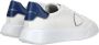 Philippe Model Eenvoudige Temple Sneakers met Vetersluiting White Heren - Thumbnail 23