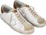 Philippe Model Vernieuwde Prsx Sneaker met Vintage Afwerking Beige Heren - Thumbnail 3