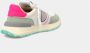 Philippe Model Fuxia Heel Sneaker van Gewassen Leer en Suède Multicolor Dames - Thumbnail 5