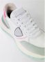 Philippe Model Fuxia Heel Sneaker van Gewassen Leer en Suède Multicolor Dames - Thumbnail 14