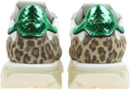 Philippe Model Lage Dames Animal Print Sneakers Beige Wit Dames