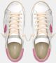 Philippe Model Sneaker Paris X in wit leer met fuchsia details White Dames - Thumbnail 3