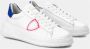 Philippe Model Glam Low Dames Sneakers met Fonkelende Details White Dames - Thumbnail 2