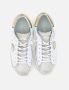 Philippe Model Vintage Leren Sneakers met Geborduurd Zig-Zag Badge White Dames - Thumbnail 9